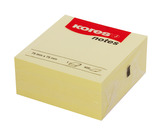 Samolepiace bločky žlté CUBO 75x75 / 400 lístkov v bločku