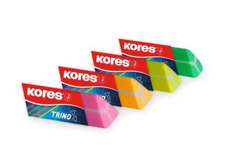 Pryž TRINO, trojhranná, barevný mix