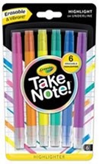 Crayola Take note zvýrazňovací pera smazatelná