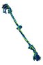 Hračka pes BUSTER Dent.Rope 3 uzly modrá/limet.91cm XL