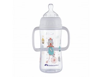 Kojenecká láhev Emotion s držadly 270ml 6m+ White Kojenecká láhev Emotion s držadly 270ml 6m+ White