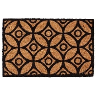 HOME ELEMENTS Rohož z kokosových vláken, kruhy, 40x60 cm