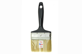 Český malířský štětec 4" s přírodní štětinou a plastovým držadlem