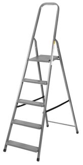 Schůdky ocelové 4+1 (nosnost 125 kg)