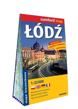 Comfort! map Łódź 1:22 000 mapa w.2023