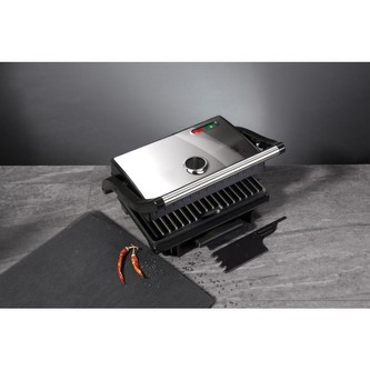 Kontaktní gril s nepřilnavým povrchem Black Silver Collection