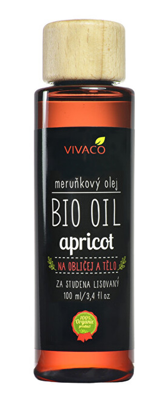 Vivaco Meruňkový olej na obličej a tělo BIO 100ml