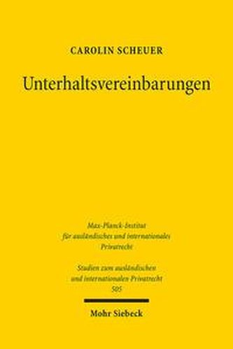 Unterhaltsvereinbarungen