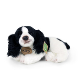 plyšový pes kokršpaněl ležící, 24 cm