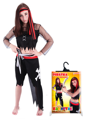 Karnevalový kostým pro dospělé Pirátka (M)