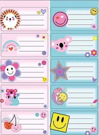 Naklejki na zeszyty Dziewczynka