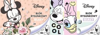 Blok rysunkowy A4/20K biały Minnie Mouse