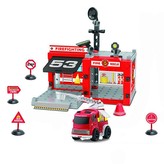 sada hasičská stanice šroubovací s autem