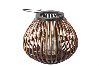 Dřevěná lucerna Omara M 26x30 cm