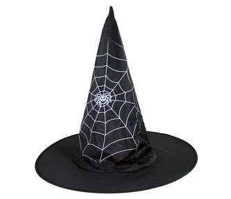 klobúk čarodejnícky s pavučinou, detský