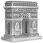 Puzzle Metalowe 3D - Łuk Triumfalny