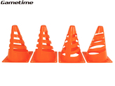 Gametime sada 4ks oranžových sportovních kuželů 13x13x18cm s otvory