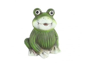Keramická žába Davy zelená 10x7x8,2 cm