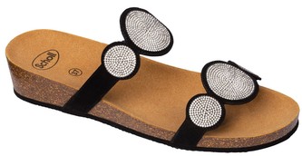 Scholl SHARON 2 STRAPS - dámské pantofle na klínku Velikost: 36