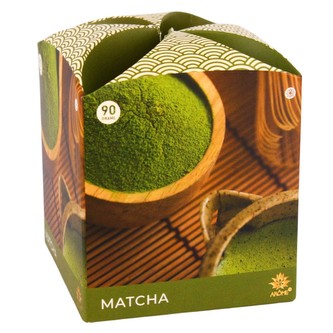 ARÔME Svíčka 90 g, ve skle a flower boxu, Matcha