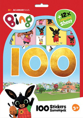 100 samolepiek s omaľovánkovými listami Bing