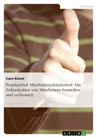 Projektarbeit Mitarbeiterzufriedenheit: Die Zufriedenheit von Mitarbeitern feststellen und verbessern