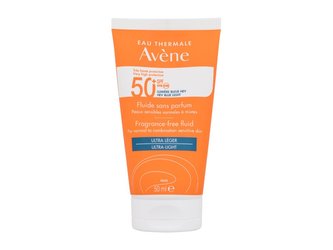 Avene Sun Opalovací přípravek na obličej Fragrance-Free Fluid 50 ml Ultra-Light SPF50+ unisex