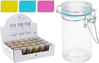 dóza 0,08l d45x85mm,patentní, bar.tesnění, sklo