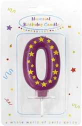 Narodeninová sviečka č. 0