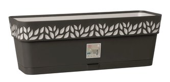 truhlík  50cm  GRAFIT/šedá CLOE+miska