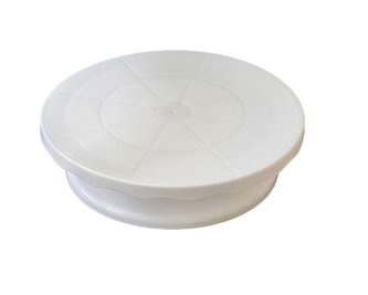 podnos d28cm, otočný, biely plast