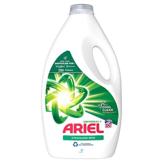 Ariel Brilliant Clean Universal+ tekutý prací prostředek 60 praní 3000 ml