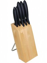 blok na  5nožů s noži FISKARS, šikmý, dřevo
