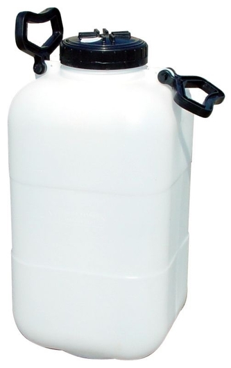 konev  25l-láhev širokohrdlá 115mm, hranatá,plast