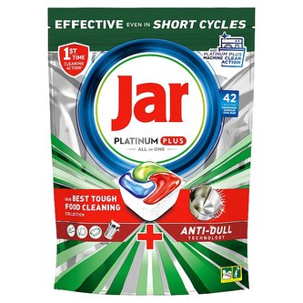 JAR Platinum Plus All In One Cool Blue kapsle do myčky 42 ks