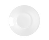 talíř d23,0cm hluboký, JANE, 2.jakost, bílý klasic., porcelán