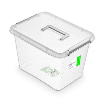 antibakter.box 19,0 l, 39x29x26cm,rukojeť, transp.plast