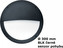 TOM LED EYE MWS přisazené s čidlem černé 300mm 900lm 18W 4000K IP66