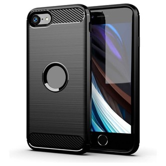 Smarty Carbon pouzdro pro iPhone 7/8/SE(2020/SE(2022) černé