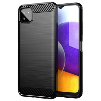 Smarty Carbon pouzdro pro Samsung A22 5G černé
