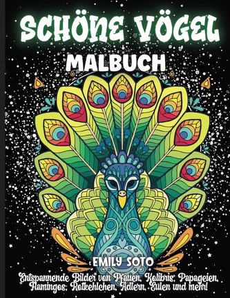 Schöne Vögel Malbuch