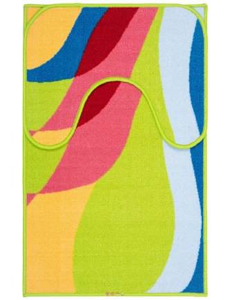 Koupelnová + WC předložka - sada 2 ks STELLA vzor C 50x70 cm, 40x50 cm MultiDecor