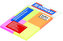Samolepiaci bloček 38 x 51 mm - mix neónových farieb 200 listov