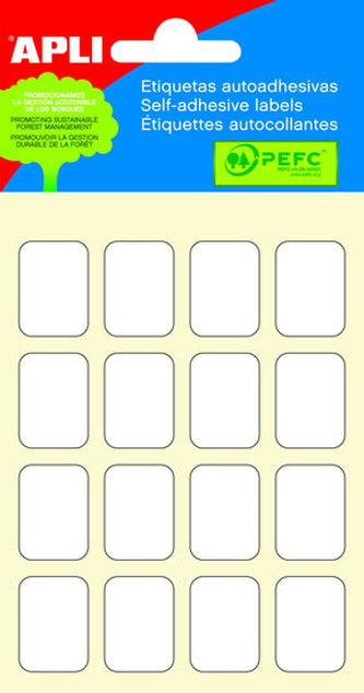 Samolepicí etikety 16 x 22 mm - bílé 96 ks