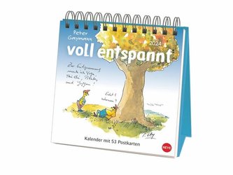 voll entspannt Premium-Postkartenkalender 2024