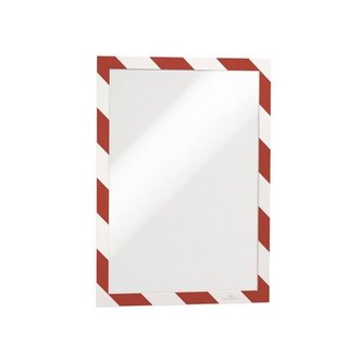 Samolepicí rám. Duraframe, A4, červeno/bílá, 2 ks