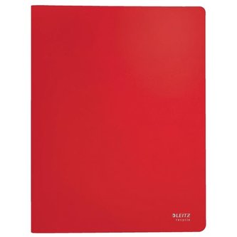 Katalog.kniha Leitz RECYCLE-A4,20 kapes,eko.,červ.