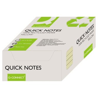 Samolepicí bločky recyklované Q-C, 127x76mm, žluté