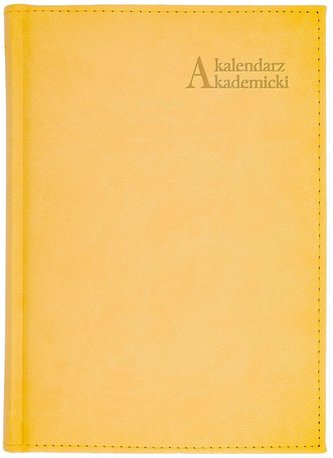 Kalendarz akad. 2023/24 A5 tyg. Vivella żółty