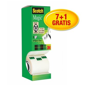 Lepicí páska Scotch Magic, 19 mm x 33 m, 8 rolí